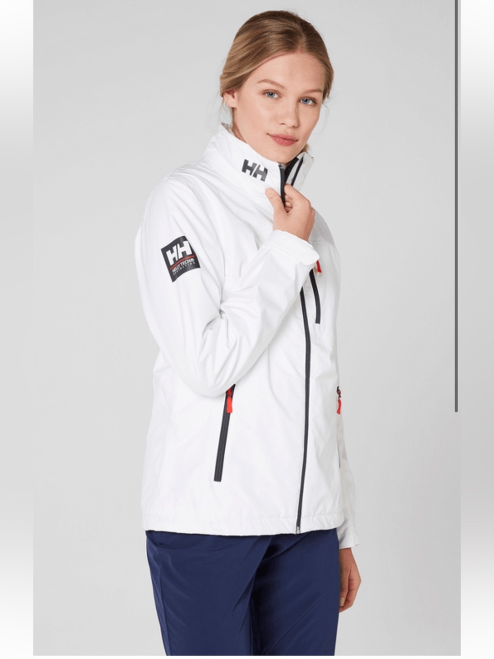 Helly Hansen Women's Crew Midlayer Sailing Jacket Medium White.